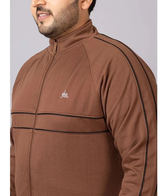 YHA Rust Fleece Regular Fit Mens Tracksuit ( Pack of 1 ) - None