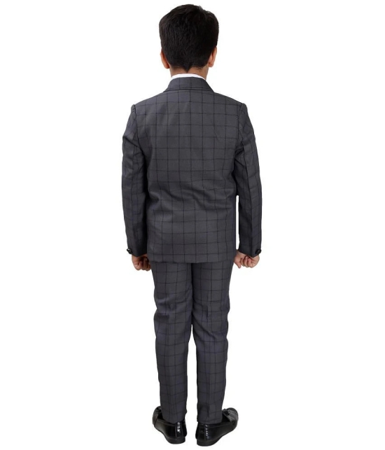 DKGF Fashion - Black Polyester Boys Suit ( ) - None