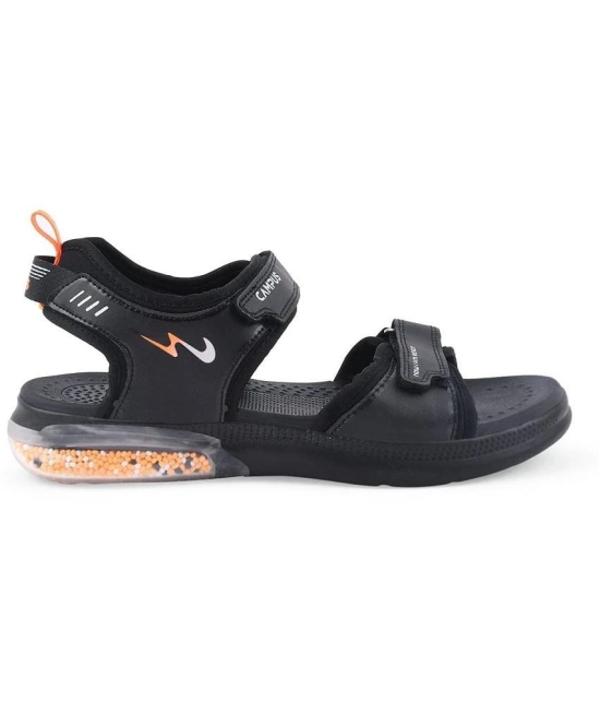 Campus - Black Mens Floater Sandals - None