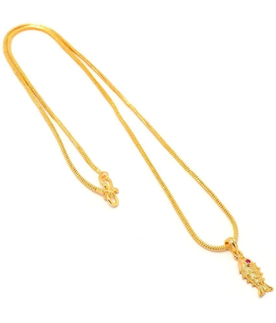 Jewar Mandi - Golden Pendant ( Pack of 1 ) - Golden