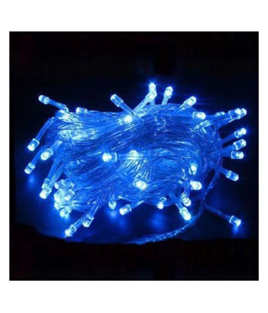 Emm Emm 12Mtr Blue Pixel Flash Led Ladi String Lights Blue - Blue