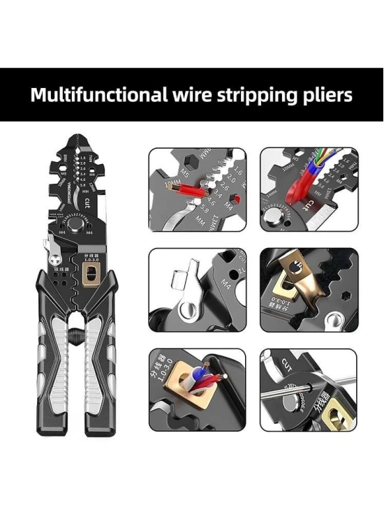 25-in-1 Multifunction Wire Strippers Electeical, 8 inch Wire Crimping Tool, Wire Cutter, Professional Electrician Pliers Tools and Cable Stripper for Cutting, Stripping, Shearing