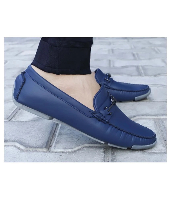 Aadi Blue Loafers - 8