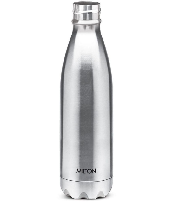 Milton - SHINE 1000 Silver Water Bottle 900 mL ( Set of 1 ) - Silver