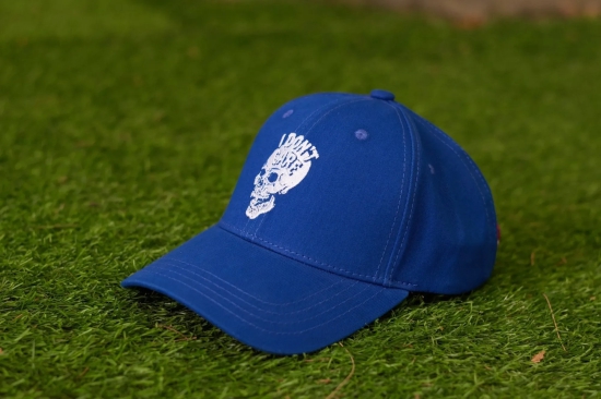 I Dont Care Printed Royal Blue Cap