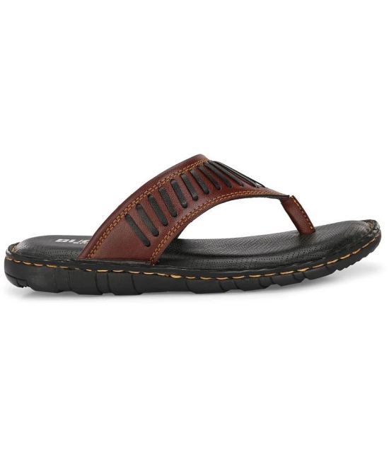 Bucik BROWN Mens Leather Slipper - None