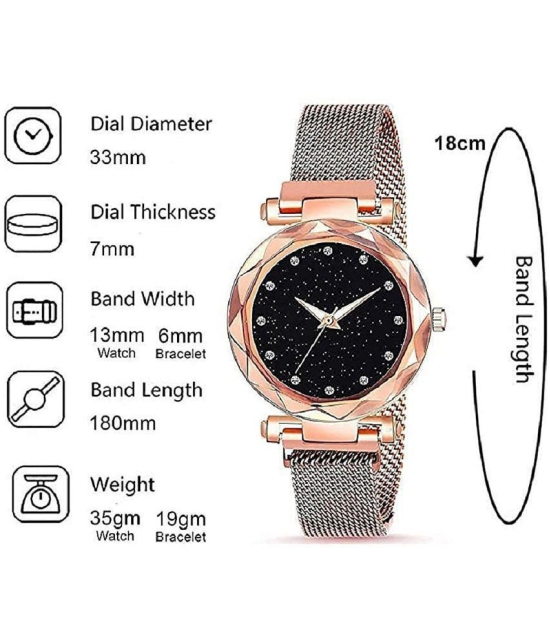 Hala - Rose Gold Stainless Steel Analog Womens Watch