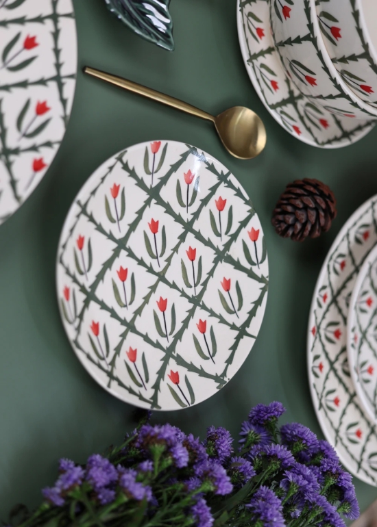 Ferns - Snack Plate-Set of four