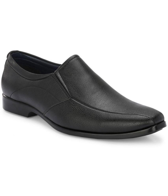 Leeport - Black Mens Slip On Formal Shoes - None