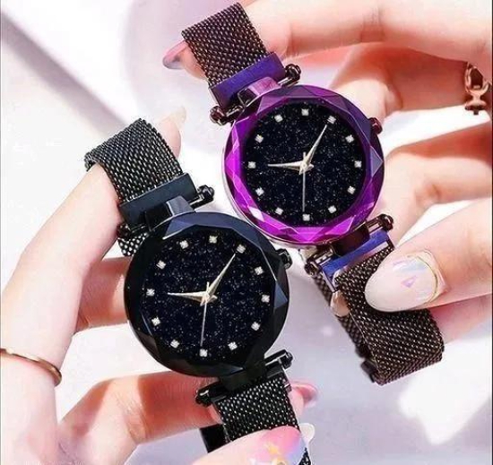 Crystal Watches ???? BUY 1 GET 1 FREE ????-Copper & Black M@