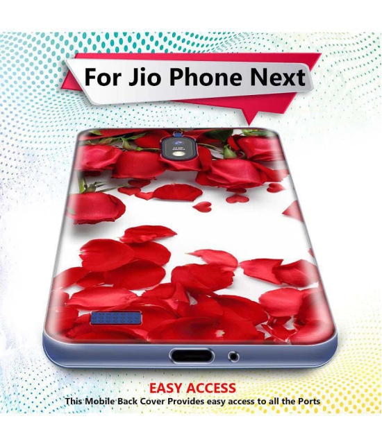 NBOX - Multicolor Silicon Printed Back Cover Compatible For Jio Phone Next ( Pack of 1 )