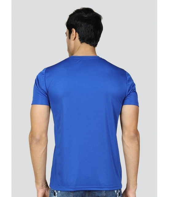 Supersquad Polyester Regular Fit Solid Half Sleeves Mens T-Shirt - Blue ( Pack of 1 ) - None