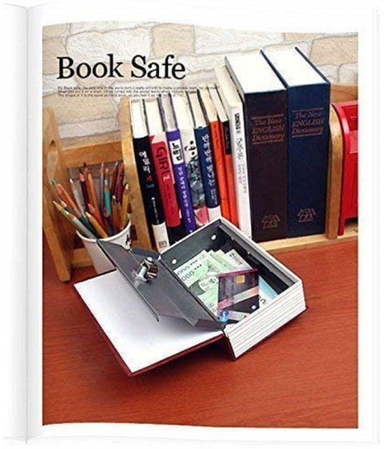 RAMDEV ENTERPRISE Metal Book Safe Locker for Hiding Cash, Jewellery, Passport and other Valuables | Portable Hidden Dictionary Secret Book Safe with 2 Keys for Office & Home.