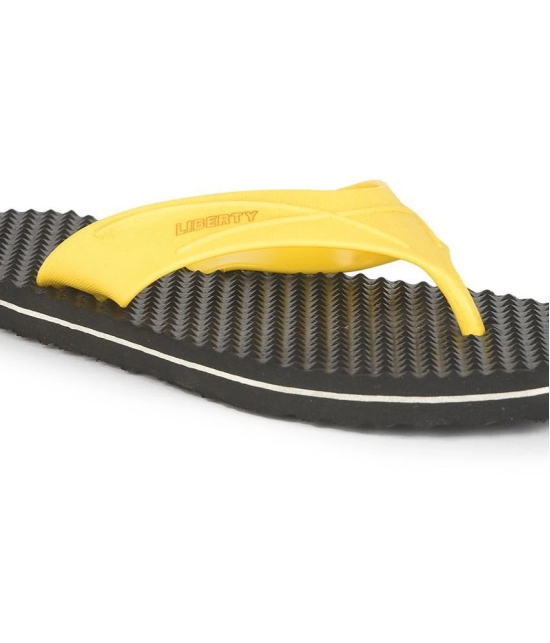 Liberty - Yellow Mens Thong Flip Flop - None