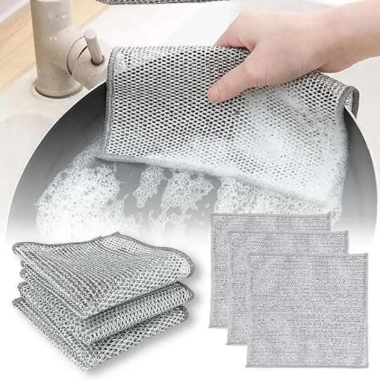 Non Scratch High Quality Dish Wash Cloths (Pack of 10)-3