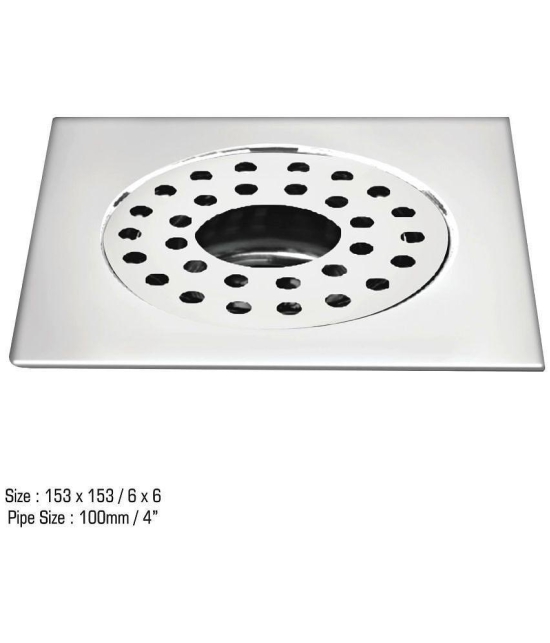 Sanjay Chilly SS Square Floor Drain Grating with Lock and Hole (6