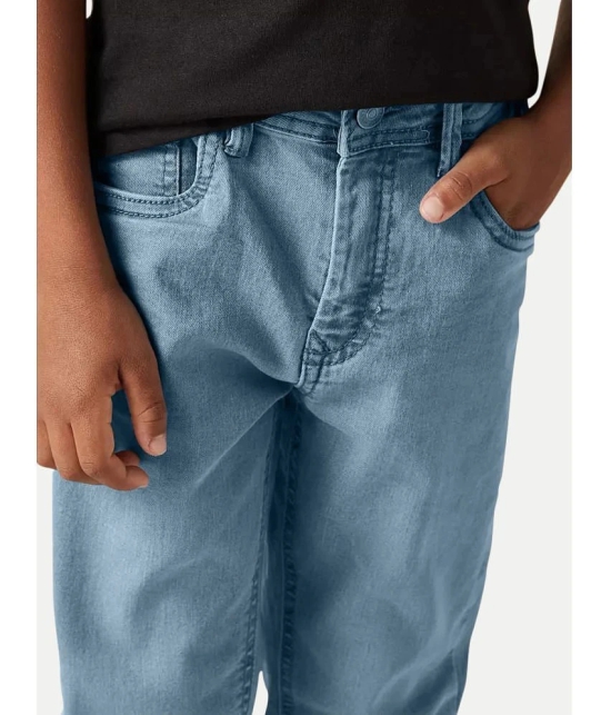 Teen Boys Slim Fit Light Blue  Denim Pants - None