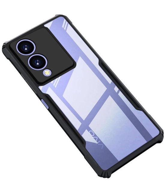 Case Vault Covers Shock Proof Case Compatible For Polycarbonate Vivo Y17s 4G ( Pack of 1 ) - Transparent