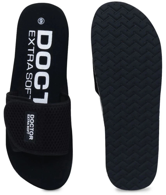 DOCTOR EXTRA SOFT - Black  Womens Slide Flip flop - None