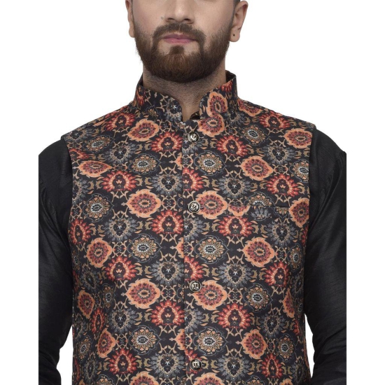 Banity Bey Men's Silk Blend Dhoti Kurta with Designer Ethnic Nehru Jacket/Modi Jacket/Waistcoat