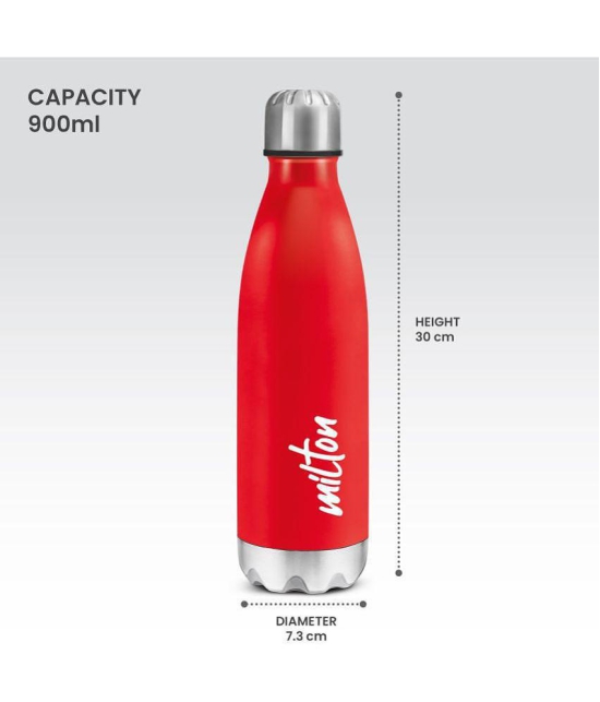 Milton - Red Water Bottle 900 mL ( Set of 1 ) - Red