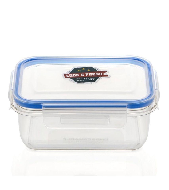 HOMETALES Grocery/Dal/Pasta PET Transparent Food Container ( Set of 4 ) - Transparent