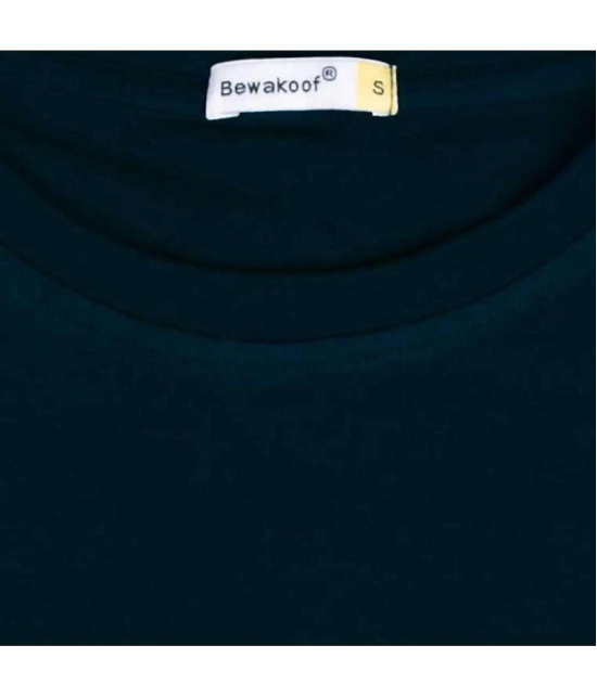 Bewakoof - Blue 100% Cotton Regular Fit Mens T-Shirt ( Pack of 1 ) - None