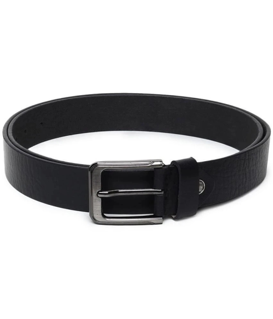 samtroh - Black Leather Mens Formal Belt ( Pack of 1 ) - None