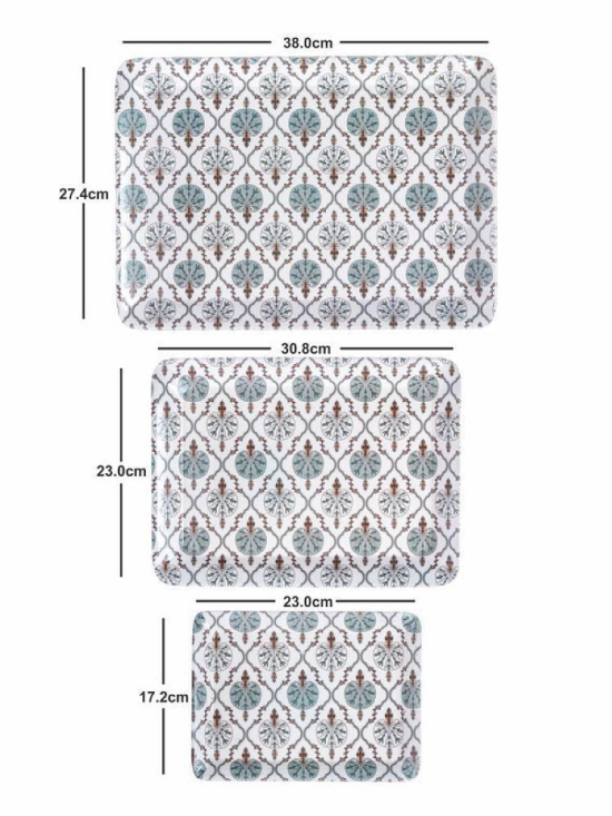 GoodHomes - MT143 Multicolor Serving Tray ( Set of 3 )