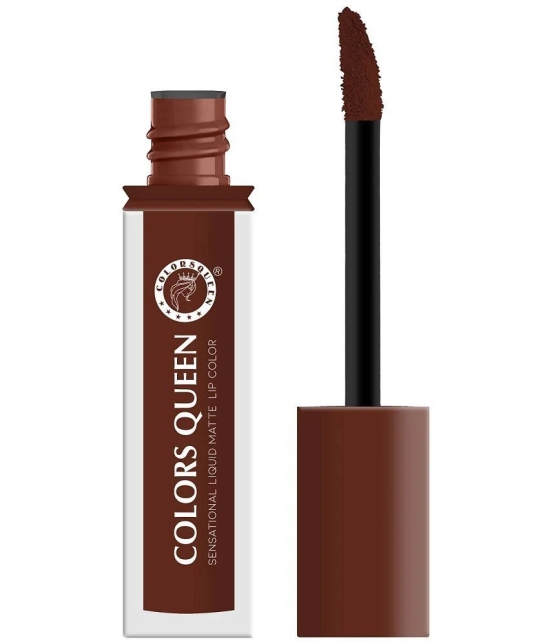 Colors Queen Sensational Liquid Matte Lipstick 7g, Espresso (Shade - 06)