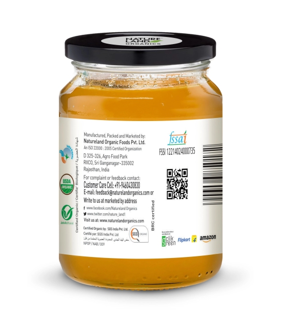 Natureland Organics Mango Jam And Pineapple Jam Combo, 250 gm Each - Pack of 2