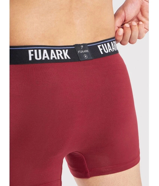 Fuaark Maroon Ultra Soft Modal Modal Mens Trunks ( Pack of 1 ) - None