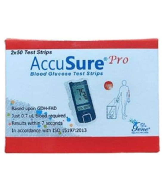 Accusure ACCUSURE PRO 100 STRIPS Expiry March 2024