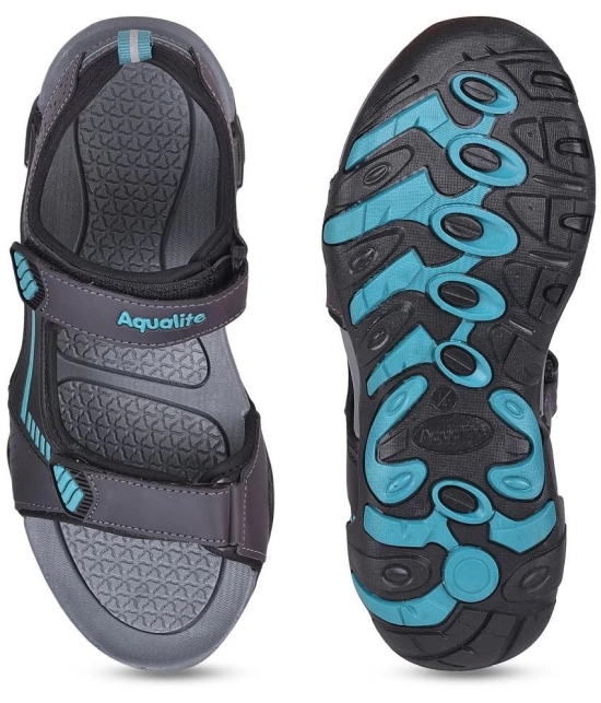 Aqualite - Dark Grey Mens Floater Sandals - None