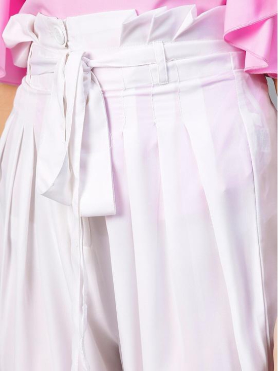 Women Pink & White Top with Trousers