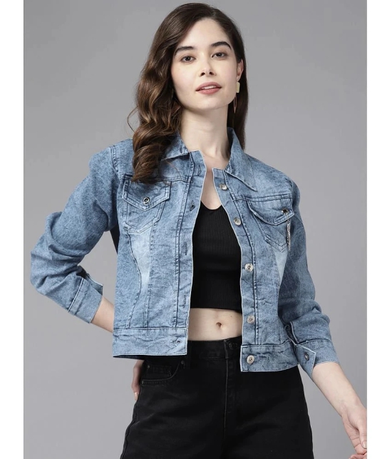 Aarika - Denim Blue Denim Jacket - None