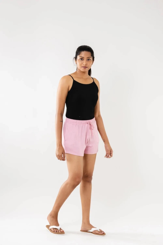 Lt.Pink Women Shorts-L