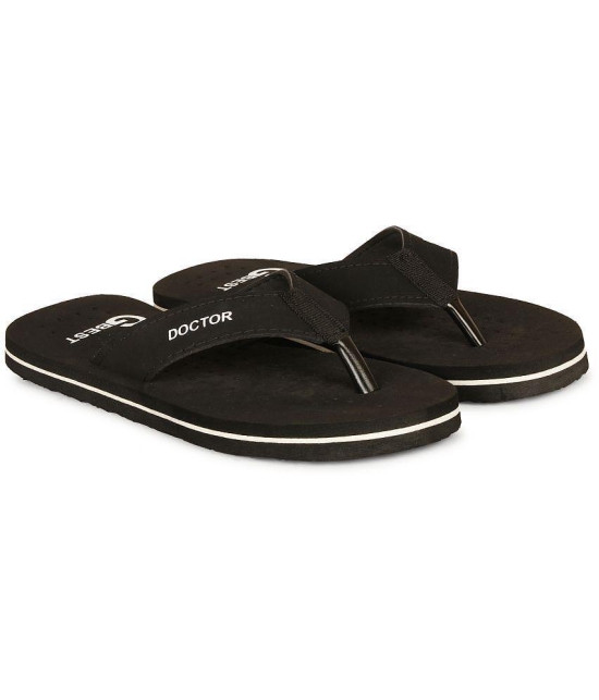 GBest - Black Men's Thong Flip Flop - None