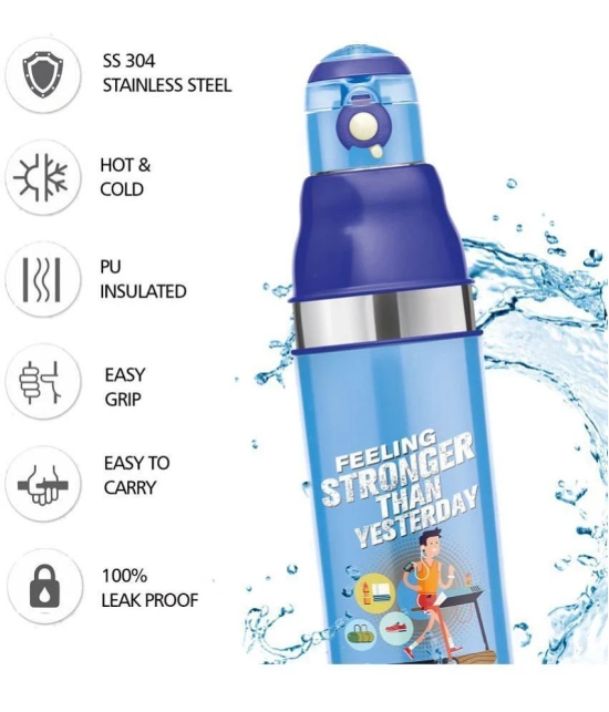 Milton Kool Stunner 900 Insulated School Kids Bottle with Inner Steel, 660 ml, Blue - Cyan