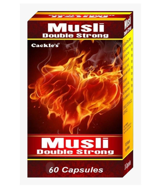 Cackle's Ayurvedic Musli Double Strong Capsule 60 no.s