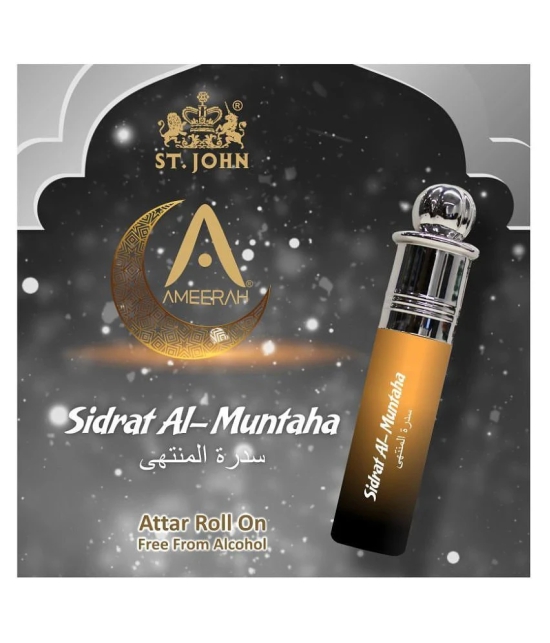 ST.JOHN Sidrat Al Muntaha Roll on Attar, ittar Free from Alcohol 8ml Each (16ml)- Pack of 2