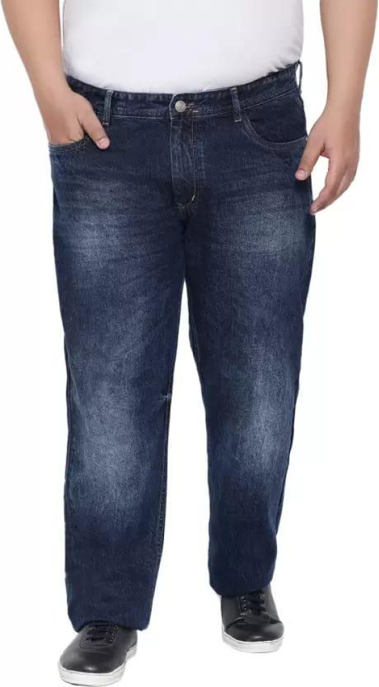 Men Regular Mid Rise Blue Jeans