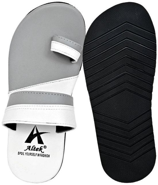 Altek Grey Mens Thong Flip Flop - None