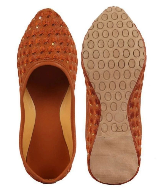 Raj Brown Ethnic Footwear - None