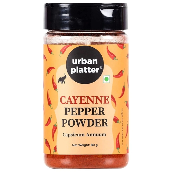 Urban Platter Cayenne Pepper Powder, 80g [Spicy & Smoky Pepper Powder]