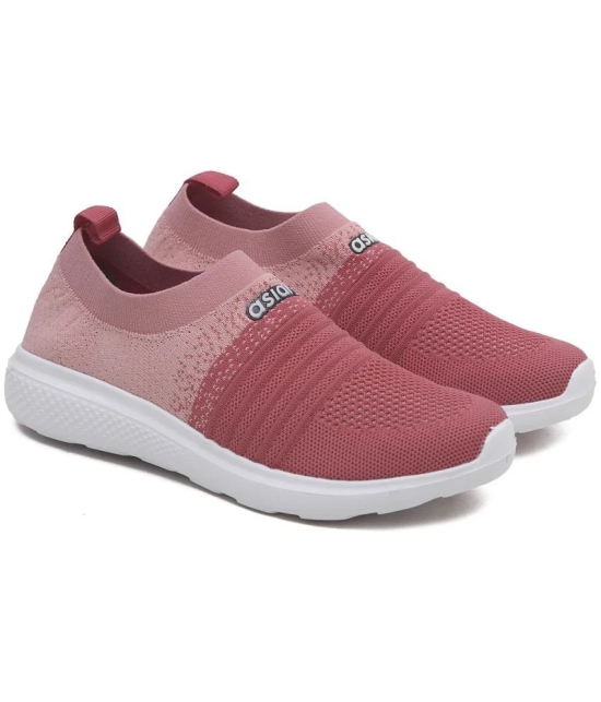 ASIAN - Peach Womens Running Shoes - None