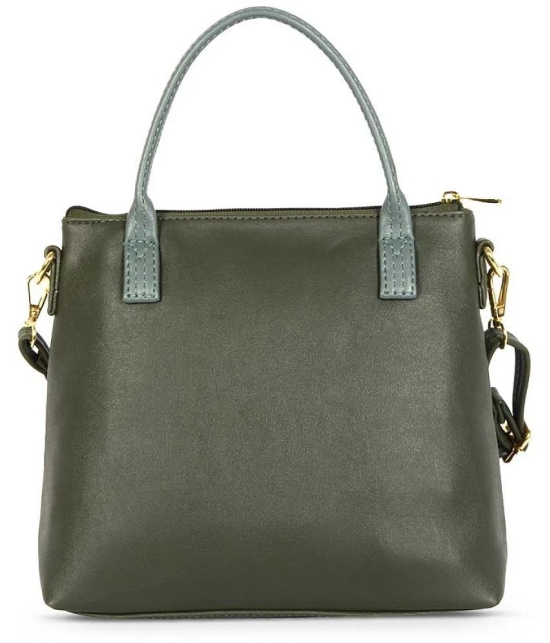 Baggit Green PU Satchel Bag - Green