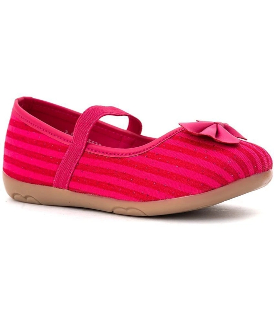 Bonito By KHADIM Synthetic Leather PVC Sole Trimming Magenta Casual Casual Shoe For Girls - None