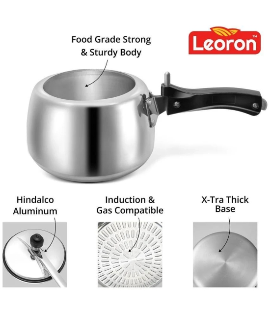 LEORON HANDI 3 L Aluminium InnerLid Pressure Cooker With Induction Base