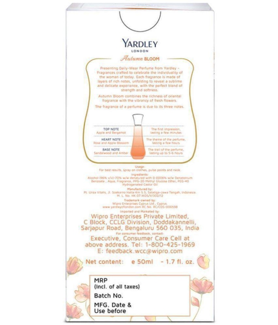 Yardley London Autumn Bloom Daily Wear Perfume 50ml